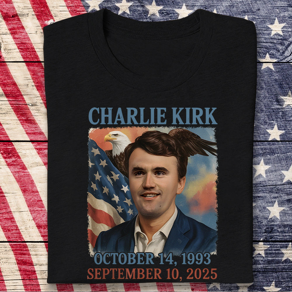 Pray for Charlie Kirk Dark Shirt HA75 64554