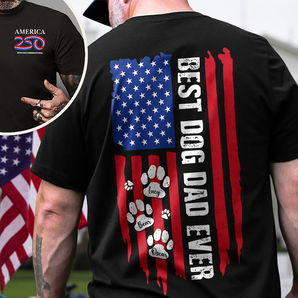 Custom Name USA Semiquincentennial America 250 Back & Front Shirt LM32 895301