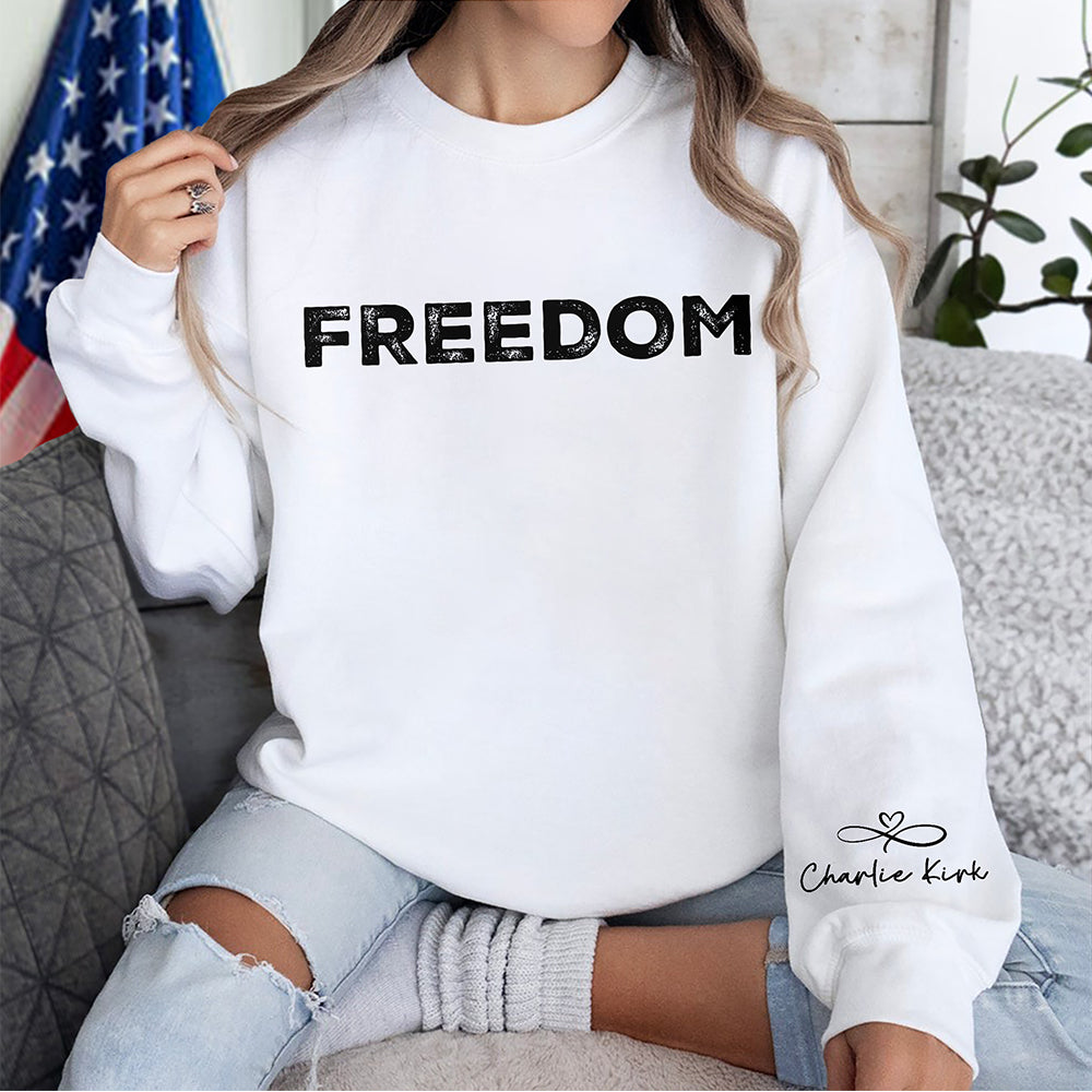 Charlie Kirk Freedom Sleeve Sweatshirt HA75 64566