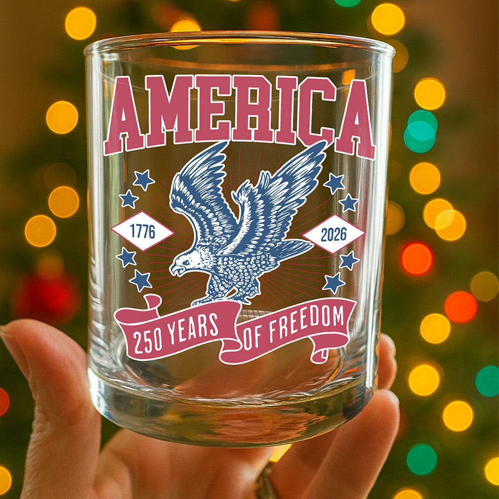 America 1776 - 2026 250 Years Of Freedom Whiskey Glass HA75 897022