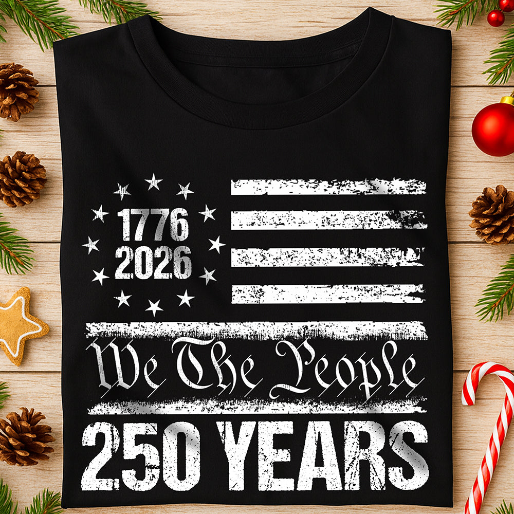 250 Years USA 250th Birthday 1776-2026 Eagle Flag Dark Shirt HO82 894566
