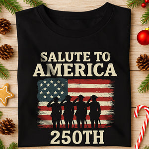 Salute To America 250th Veteran Dark Shirt Happy America 250 Gifts CH07 896690