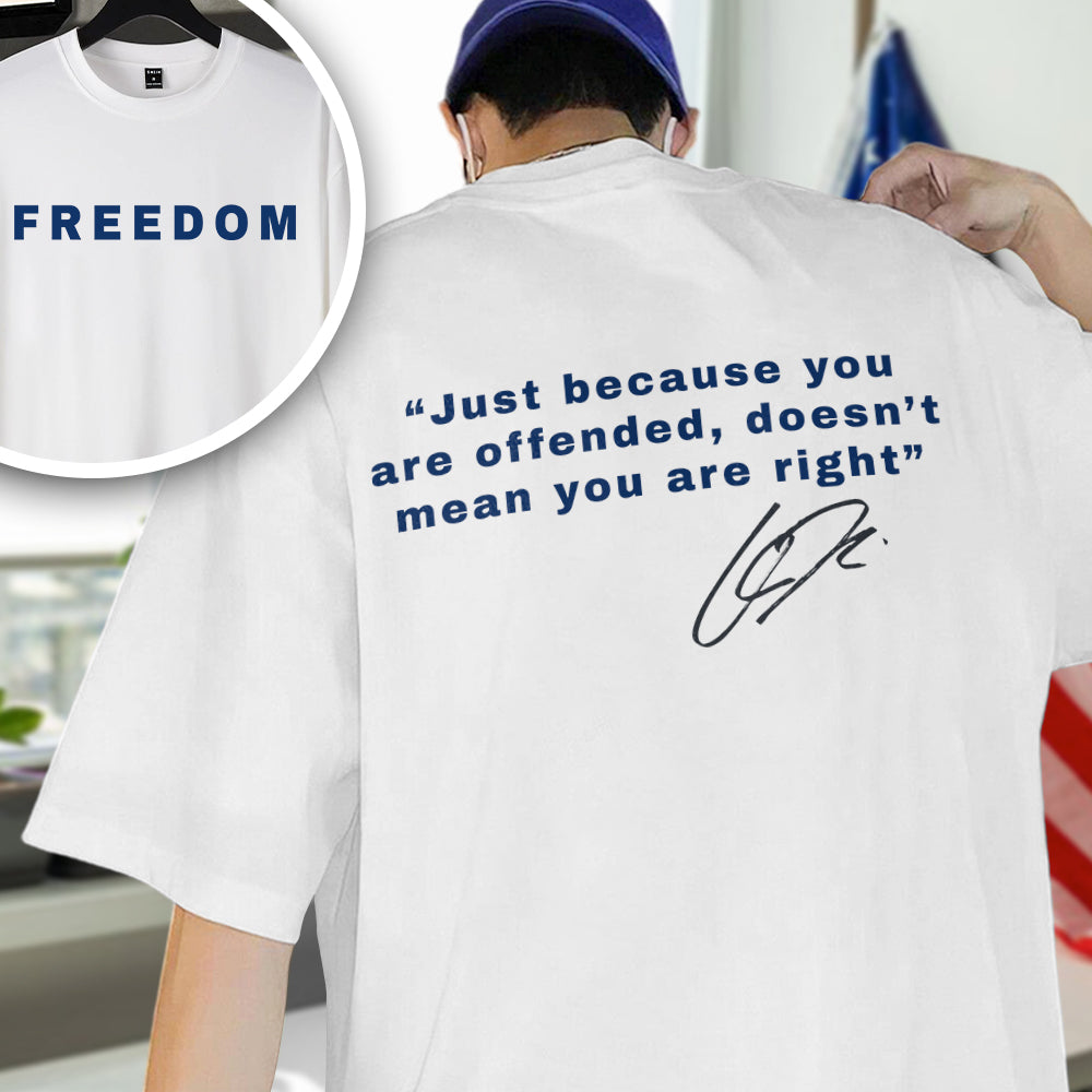 FreeDom Charlie Kirk Front And Back Bright Shirt HA75 64604