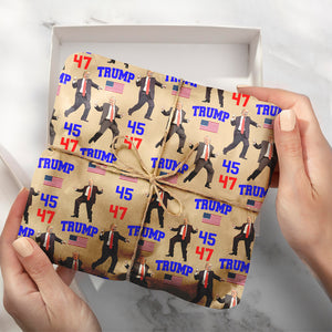 Trump - Embrace Success with a Little Bit of Crazy Wrapping Paper LM32 63969