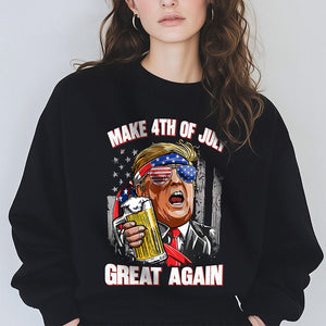 Trump Cheers Make 4th Of July Great Again Dark Shirt LM32 65371