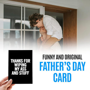 Funny Card for Mom or Dad | Original Card for Parents for Mother'S Day or Father'S Day from Son or Daughter | Inappropriate Gag Card for Birthday, Anniversary, Christmas... | Thanks For