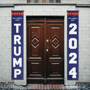 Trump 2024 Flag Take America Back save America Again Large Banners Outdoor Porch Yard Sign Garden Door Wall Decorative Banner - Indoor/Outdoor Decorations