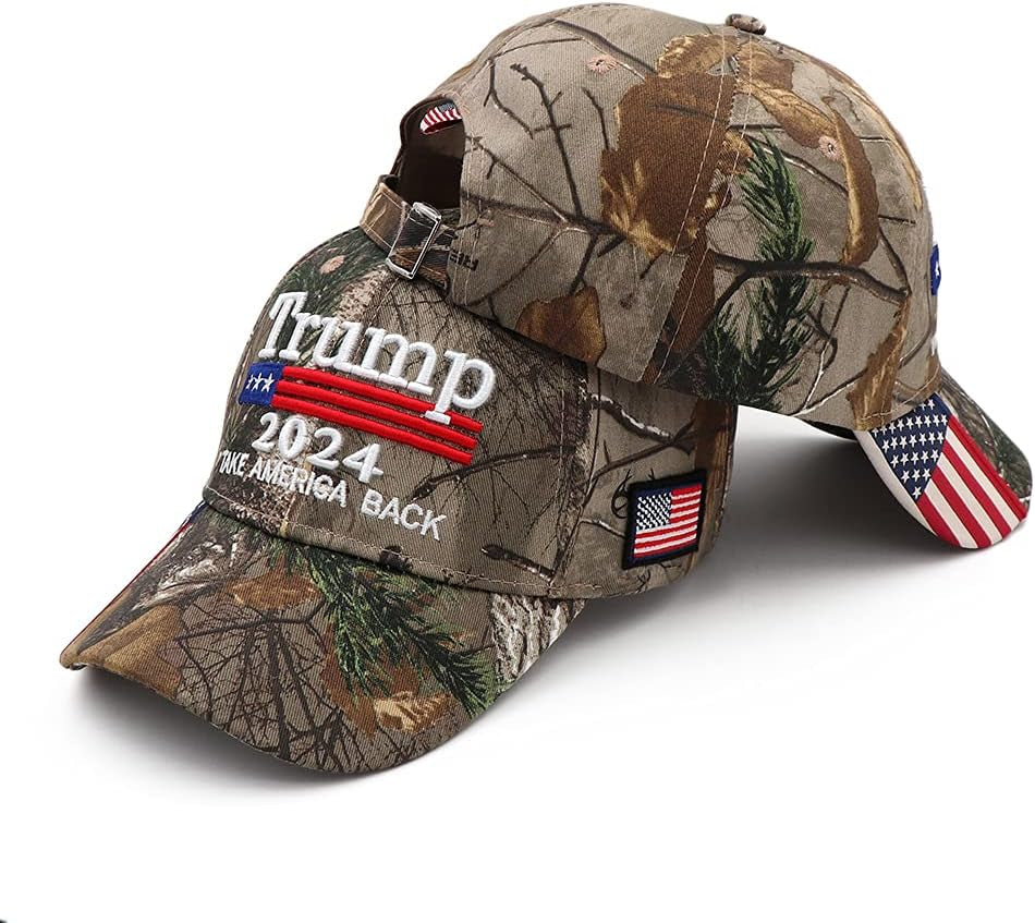 MAGA Hat Trump Hat Donald Trump 2024 Hat Make America Great Again Adjustable Baseball Cap with USA Flag for Women Men