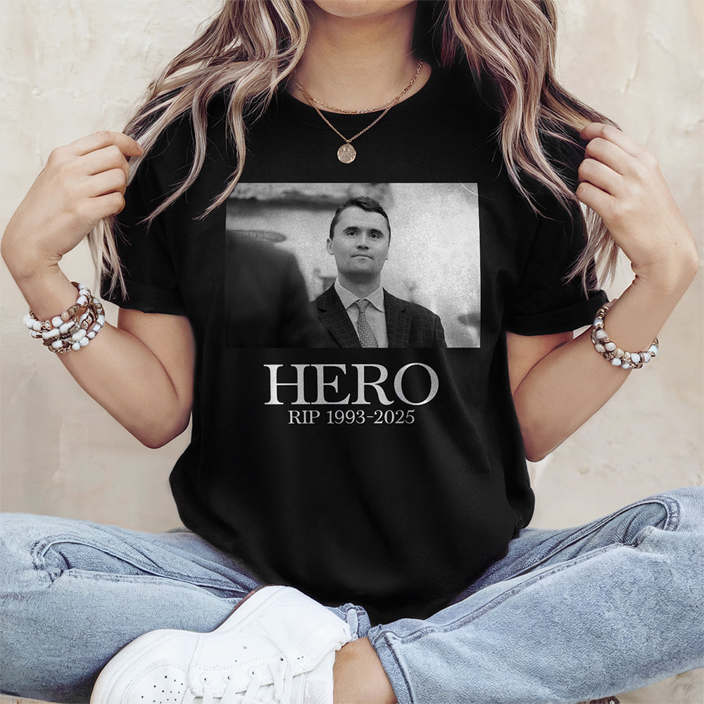 Hero Charlie Kirk American Hero Dark Shirt HO82 65826