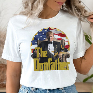 The Donfather Trump With US Flag Bright Shirt HO82 62892