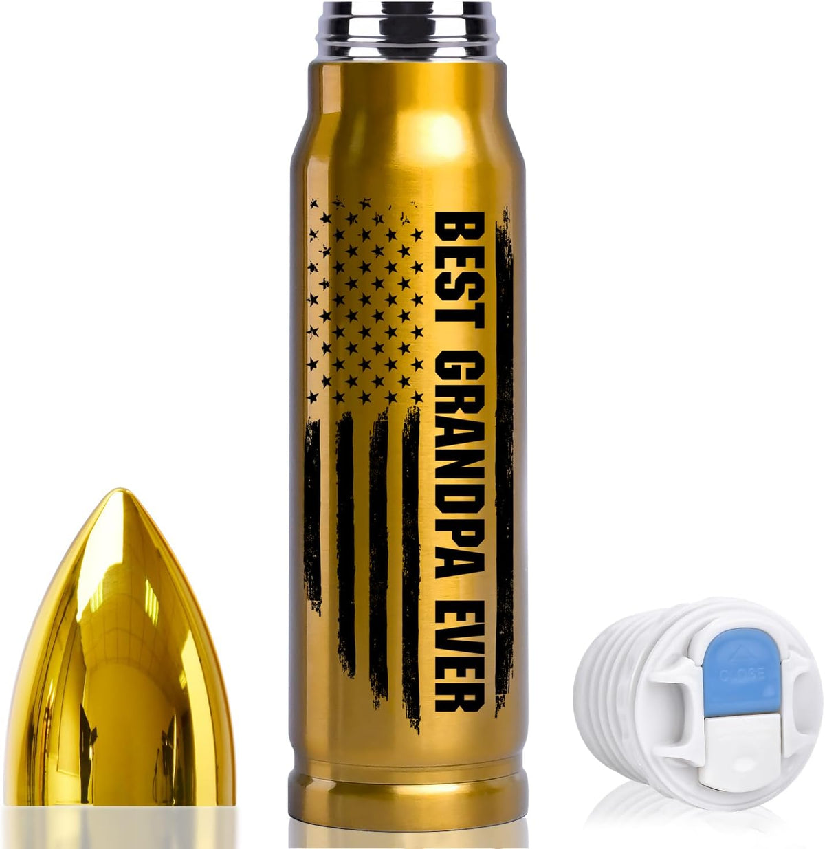 Fathers Day Dad Gifts from Daughter Son Wife, Gifts for Dad 17Oz Stainless Steel Bullet Tumbler, Birthday Gifts for Men, Dad Birthday Gifts, Father'S Day Funny Dad Christmas Gifts Stocking Stuffers