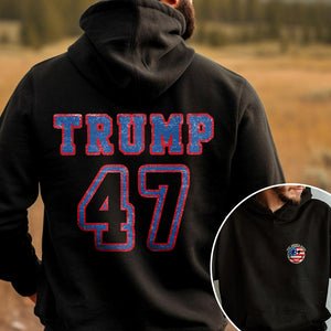 Trump 47 Take America Back Front And Back Dark Shirt TA29 62477