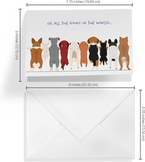 Father'S Day Card Dog Dad | Fathers Day Card from Dog |5”X7.5” | (Single Card and Envelope)