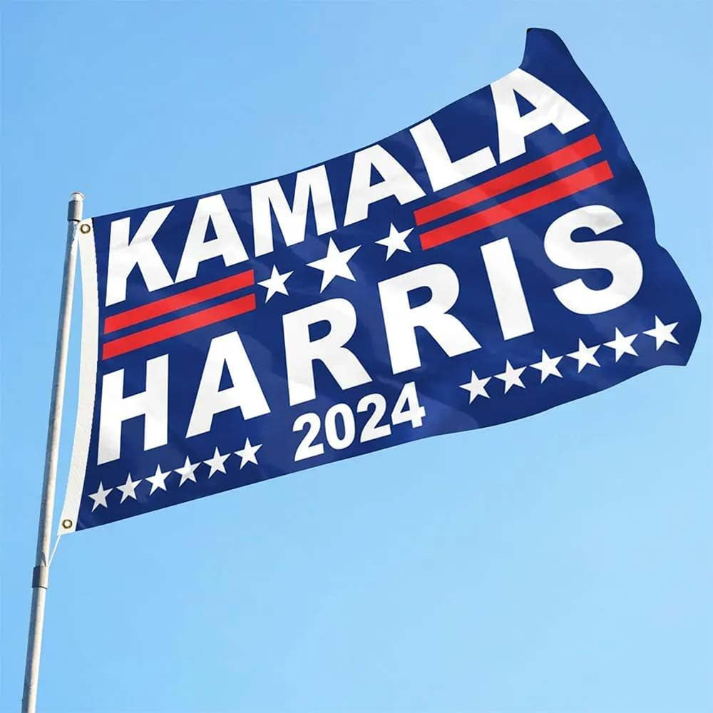 3X5 Ft Kamala Harris for the People Kalama Harris for President Vivid Color Kamala Yard Sign 2024 President Flag Truck Flag