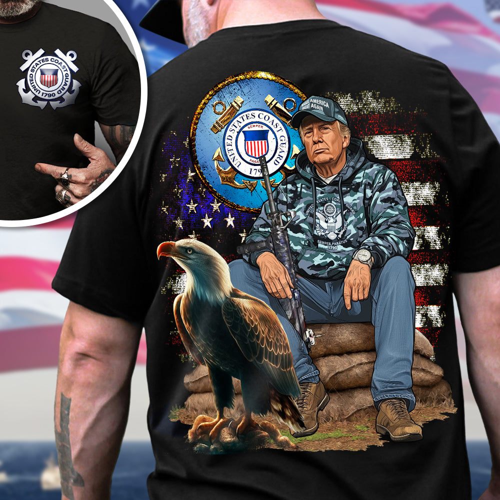 Custom Logo Military For Trump Back And Front Shirt N369 HO82 65416