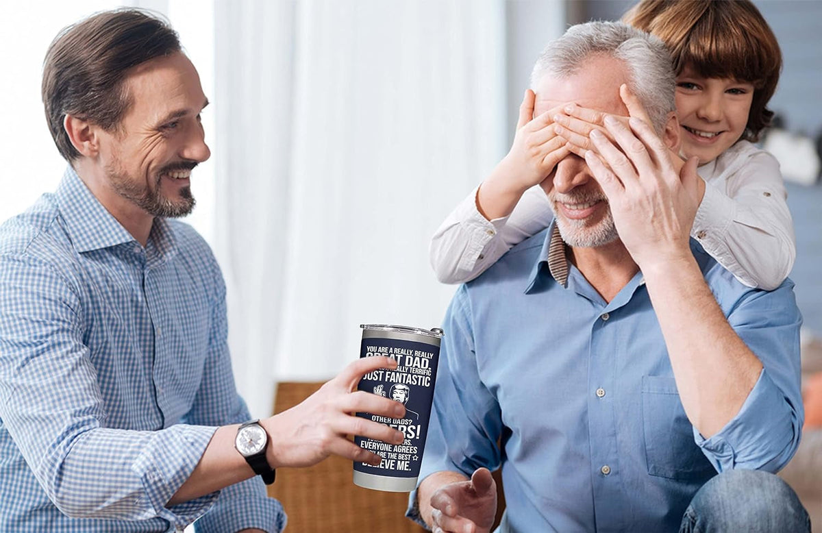 Father'S Day Gifts for Dad from Daughter, Son, Kids - Dad Gifts for Fathers Day - Present for Dad - Birthday Gifts for Dad - Dad Tumbler 20Oz, Navy