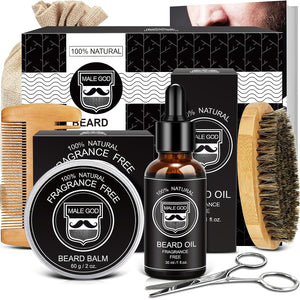 Gifts for Dad, Beard Kit Gifts Set W/Beard Oil, Beard Blam, Beard Brush, Beard Comb, Anniversary &Birthday Gifts for Him, Unique Gifts for Men Husband, Boyfriend, Dad, Daddy, Father'S Day Gifts