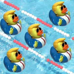 Jeeps Duck Trump 2024 Rubber Duckies Proud Patriots the Trumpinator Trump Merchandise Trump Supporters and Patriotic Americans Trump Gifts Baby Bath Ducking Trump Collection Car Décoration for Kids