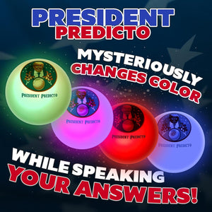 Talking President Predicto - Donald Trump Fortune Teller Ball - Lights up & Talks - Ask YES or NO Question & Trump Speaks the Answer - like a Next Generation Magic 8 Ball – Unique Funny Gifts for Men