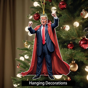 Great Trump Acrylic Ornament Christmas & Halloween Decor Perfect Gift for Trump Supporters HA75