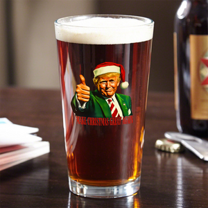 Make Christmas Great Again With Trump Beer Glass HA75 63661