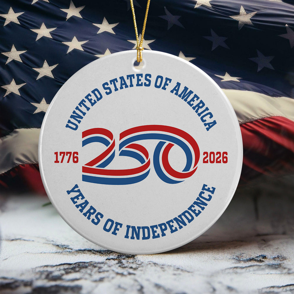 USA 250 Years Of Independence Ornament CH07 896772