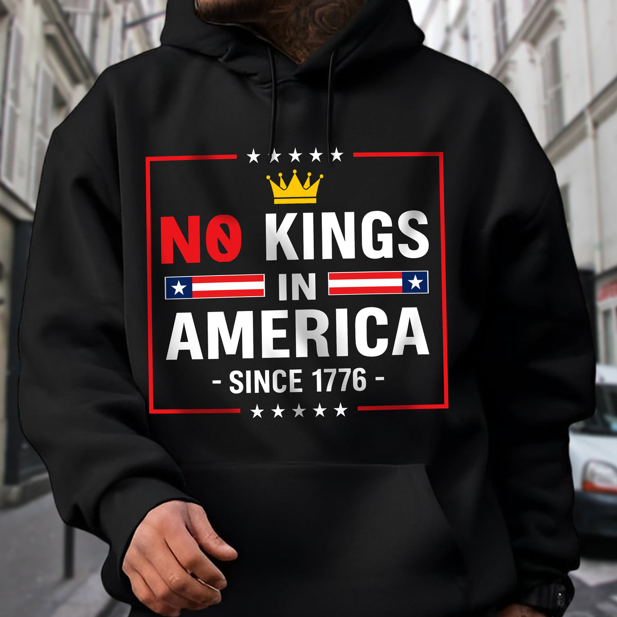 No Kings in America since 1776 Dark Shirt