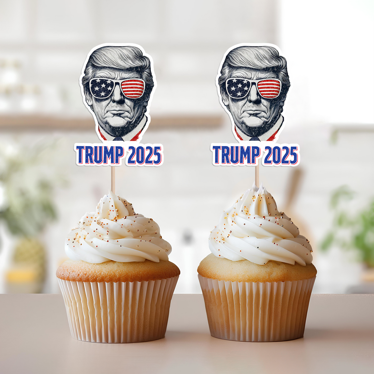 American Trump Independence Day Party Decoration Cupcake Toppers LM32 65339