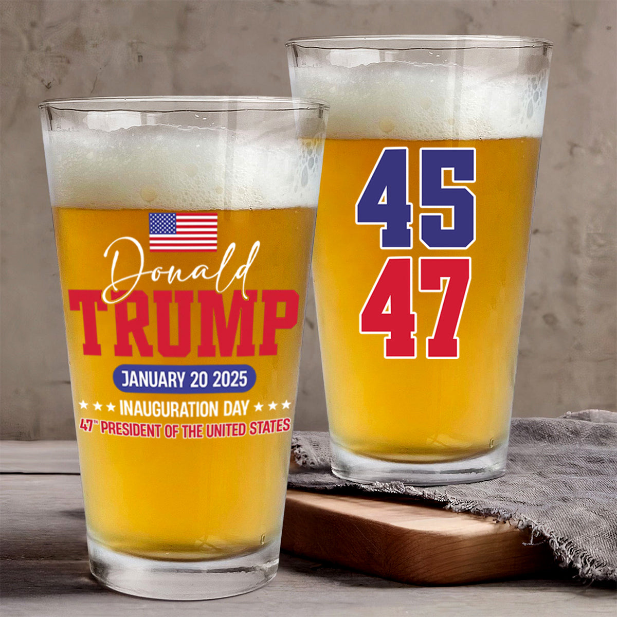 Trump Inauguration Bring Back The Greatness Of America 2025 Beer Glass LM32 65123