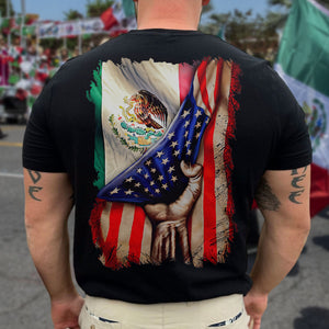 Mexican Roots American Mexican Flag Mexico Is Calling Back Shirt HA75 63324