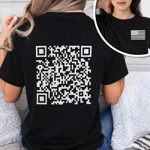 Funny QR President Trump 45 47 Dancing Back And Front Dark Shirt HA75 64166