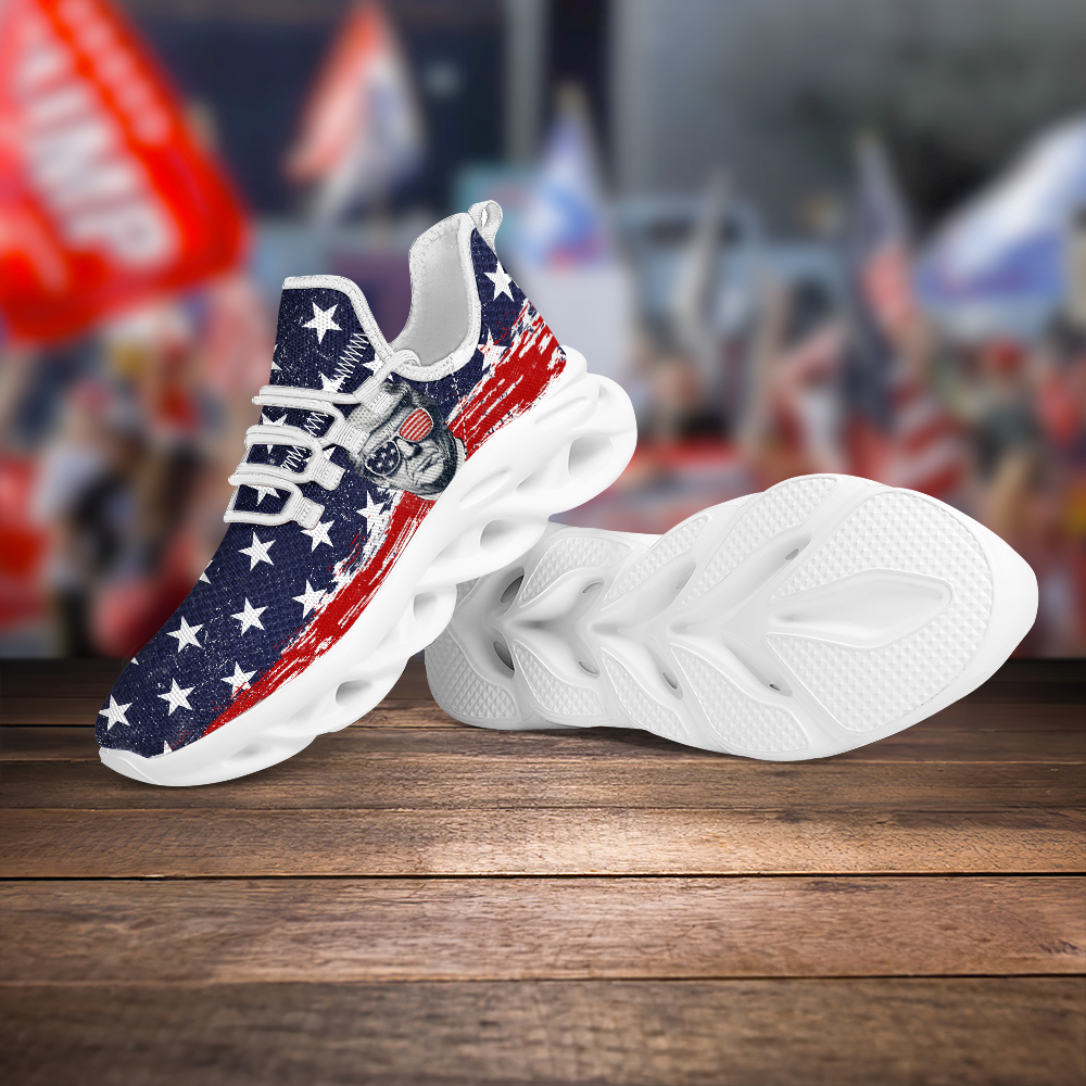 President Donald Trump With Flag US Max Soul Shoes HA75 62780