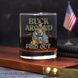 Trump Buck Around And Find Out Grunge Rock Glass HO82 65164