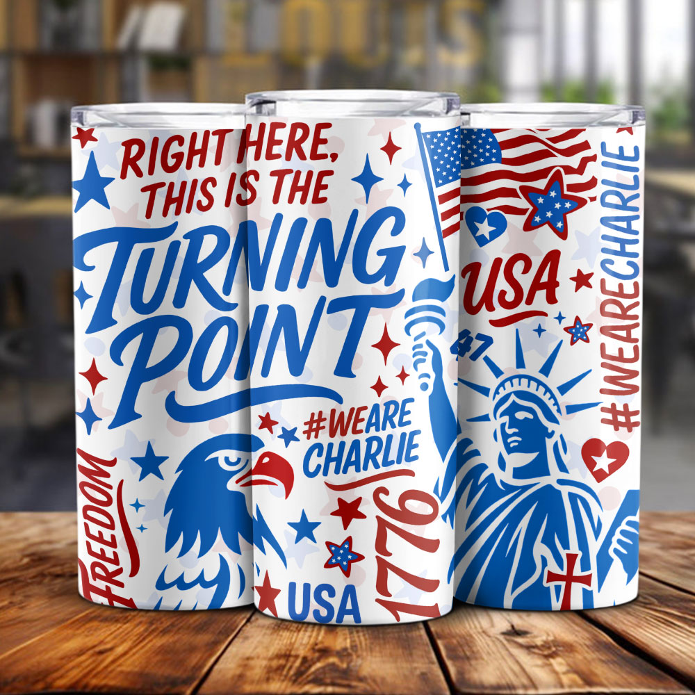 This Is Turning Point - Charlie Kirk Skinny Tumbler HO82 66010