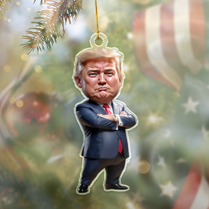 Trump-Inspired Acrylic Christmas & Halloween Acrylic Ornament HA75 63872