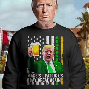 Make St. Patrick's Day Great Again Funny Cheers Dark Shirt HO82 65606