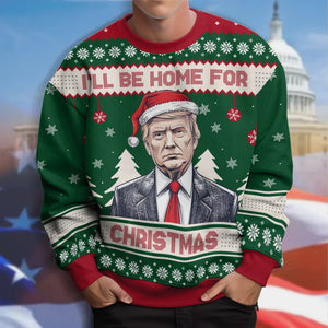 Trump I'll Be Back Christmas Ugly Sweater HA75 63715