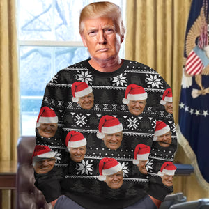 Hey, I'm Watching You US Election Funny Trump Ugly All-Over-Print Ugly Sweater HO82 65286