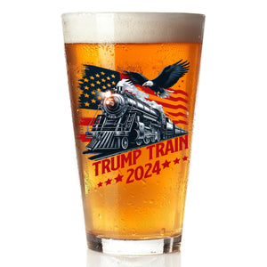 Trump Train 2024 for Patriotic Fans Beer Glass LM32 63931