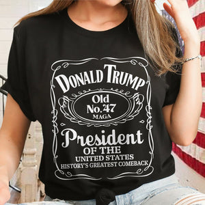 Donald Trump History’s Greatest Comeback President Of United States Old No. 47 Shirt HO82 65290