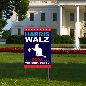 Custom Family Name Harris Walz 2024 Obviously Coroplast Harris For President 2024  Yard Sign HO82 65048