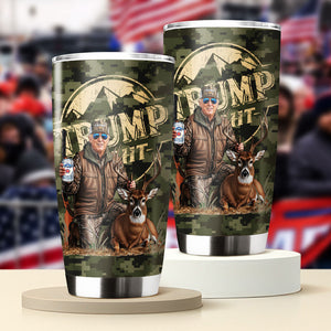 Custom Trump Deer Hunting, Duck Hunting Fat Tumbler HA75 63916