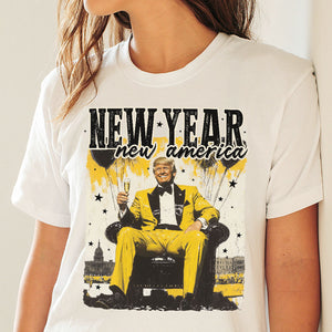 New Year New America Trump Bright Shirt HA75 64234