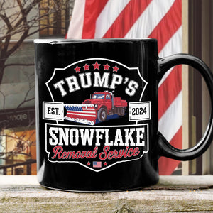 Trumps Snowflake 2024, Snowflake Removal Trump Black Mug HA75 67164