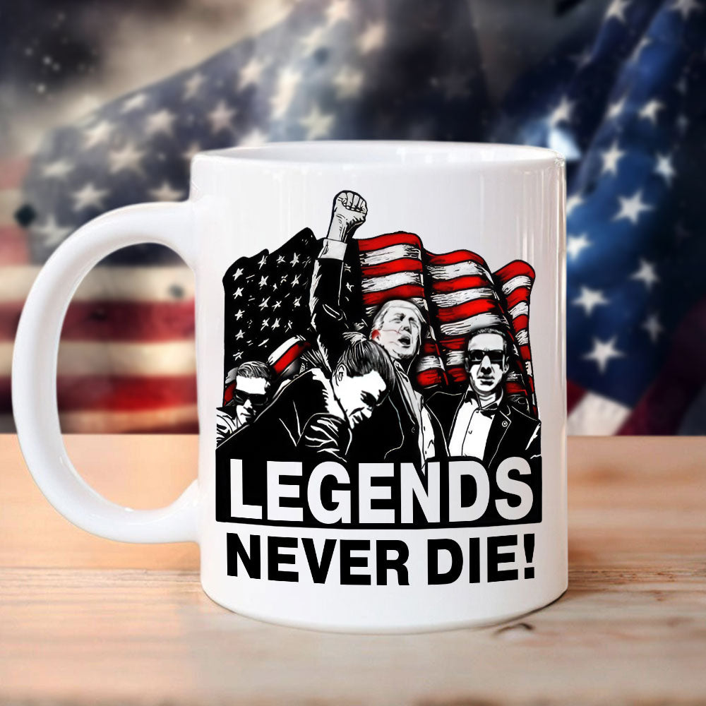 Donald Trump 2024 Fi**t Never D**! Legends White Mug HO82 63146