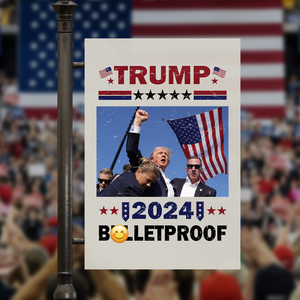 Trump 2024 B**letproof Picture Frame Canvas Poster HA75 63120