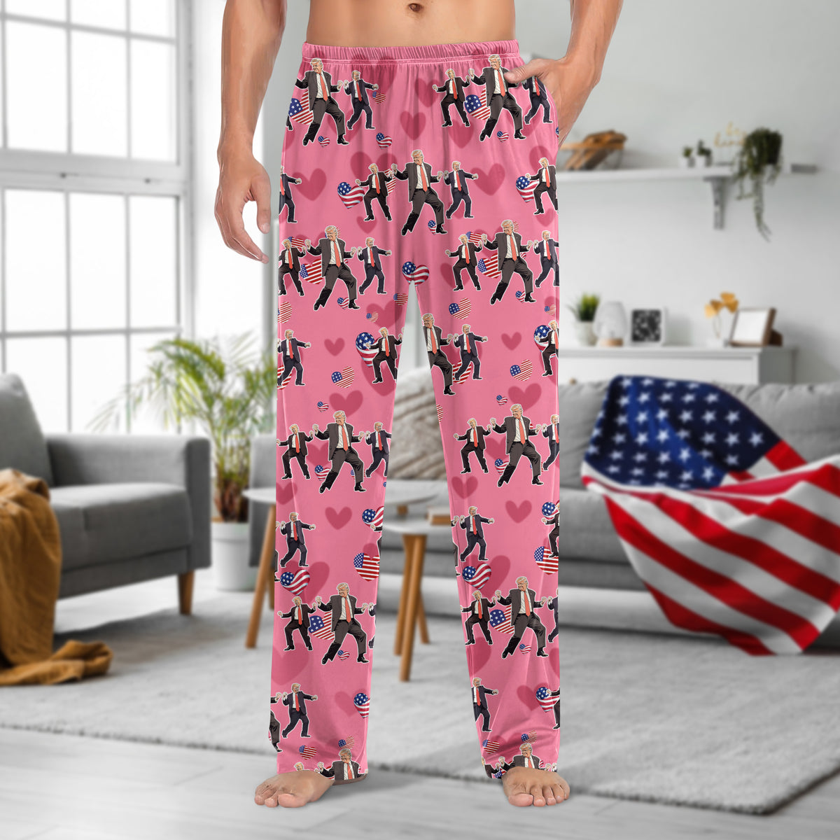 Trump Dancing Trump Valentine's Day Gift Pajamas HA75 64240