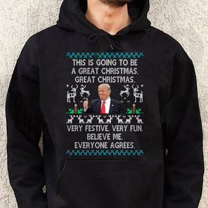 This Is Going To Be A Great Christmas Trump President Dark Sweatshirt HO82 65126