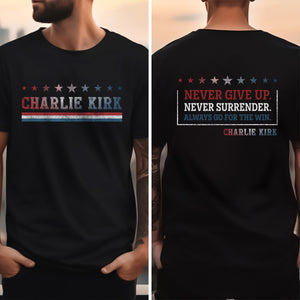 A True Patriot Charlie Kirk - Human Rights & Free Speech Back and Front Shirt LM32 65759
