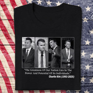 Charlie Kirk Conservative Patriot Memorial Dark Shirt LM32 65413